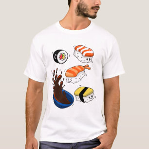 Camiseta Eu Amo Sushi