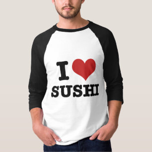 Camiseta Eu Amo Sushi