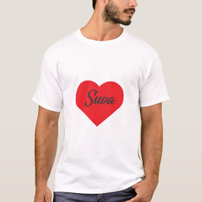 Camiseta Eu Amo Suva - Fiji (Frente)