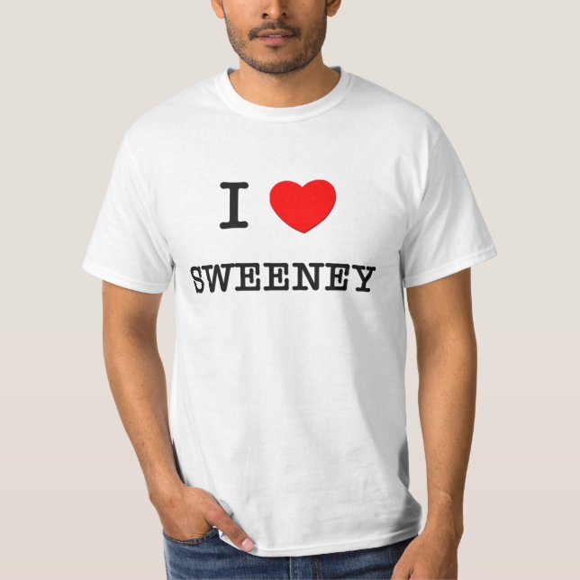 Camiseta Eu amo Sweeney (Frente)