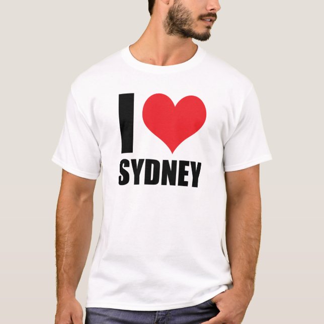 Camiseta Eu amo Sydney (Frente)