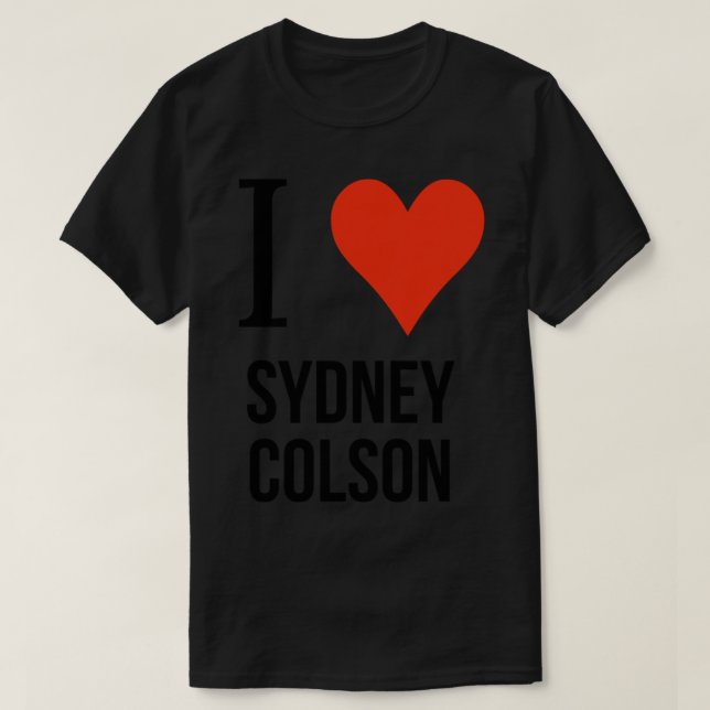 Camiseta Eu amo Sydney colson (Frente do Design)