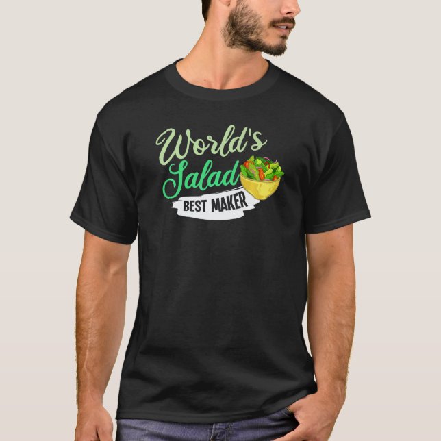 Camiseta Eu Amo Tacho de Molho Vegano de Salada (Frente)