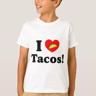 Camiseta Eu Amo Tacos Amante Engraçado do Taco Tuesday