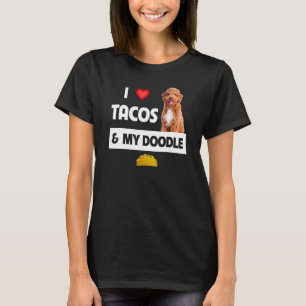 Camiseta Eu Amo Tacos E A Comida Mexicana Do Meu Cachorro G