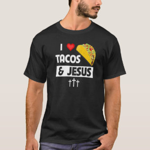 Camiseta Eu Amo Tacos E Jesus Comida Mexicana Christian Fai
