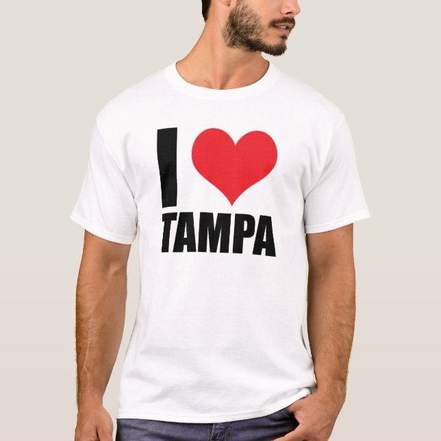 Camiseta Eu amo Tampa (Frente)
