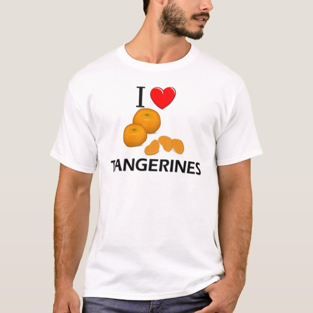 Camiseta Eu amo tangerinas (Frente)