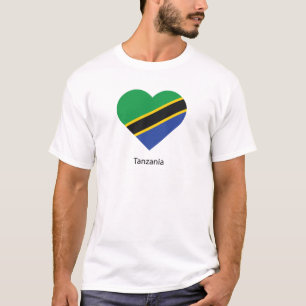 Camiseta Eu Amo Tanzânia
