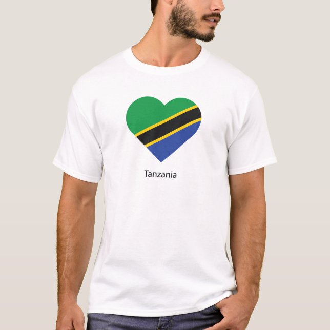 Camiseta Eu Amo Tanzânia (Frente)