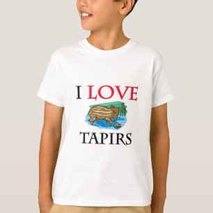 Camiseta Eu amo Tapirs