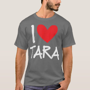 Camiseta Eu Amo Tara Name Personalizado Mulher Bff Frien