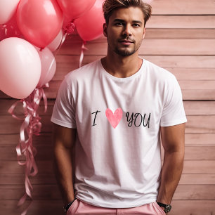 Camiseta "Eu Amo-Te" Bold Watercolor