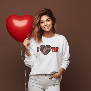 Camiseta Eu Amo-Te Mulheres Vermelhas Foto Coração