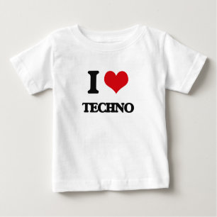 Camiseta Eu amo TECHNO