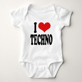 Camiseta Eu amo Techno