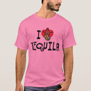 Camiseta Eu Amo Tequila Heart