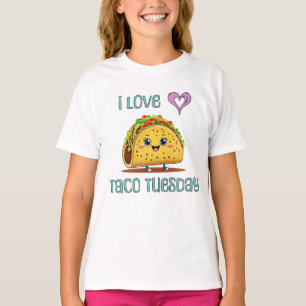 Camiseta Eu Amo Terça-Feira de Taco