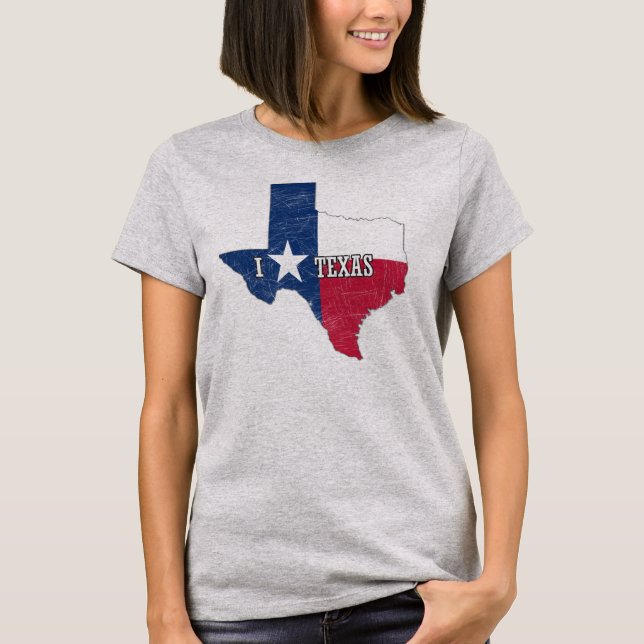 Camiseta Eu amo Texas (Frente)