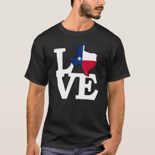 Camiseta Eu Amo Texas Lone Star State Flag Texan Houston Da