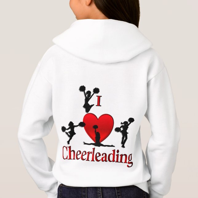 Camiseta Eu Amo Texto de Trás de Cheerleading na Frente (Verso)