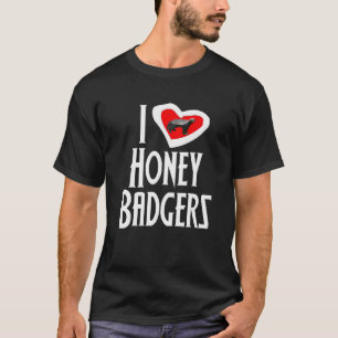 Camiseta Eu amo texugos de mel