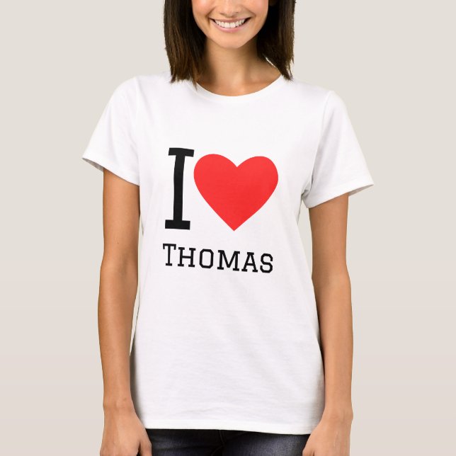 Camiseta Eu amo Thomas (Frente)