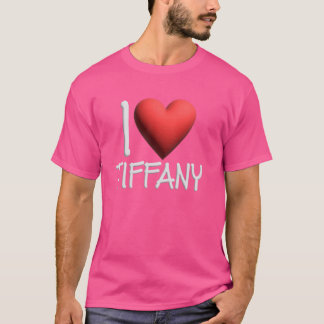 Camiseta Eu Amo Tiffany Name Personalizado Rapariga Tiff H