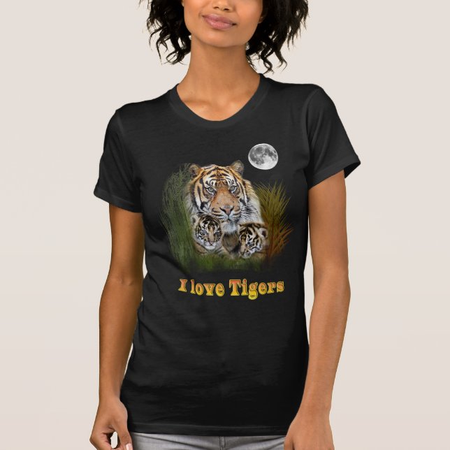 Camiseta Eu amo Tigers (Frente)