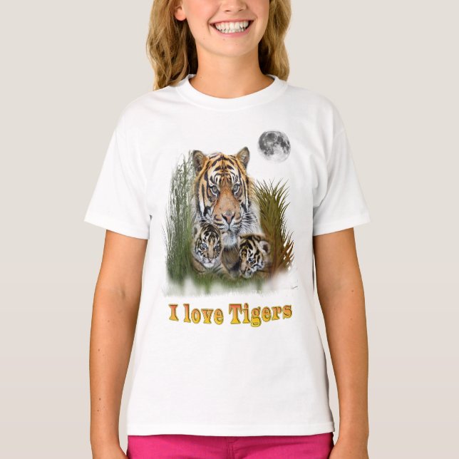 Camiseta Eu amo Tigers (Frente)