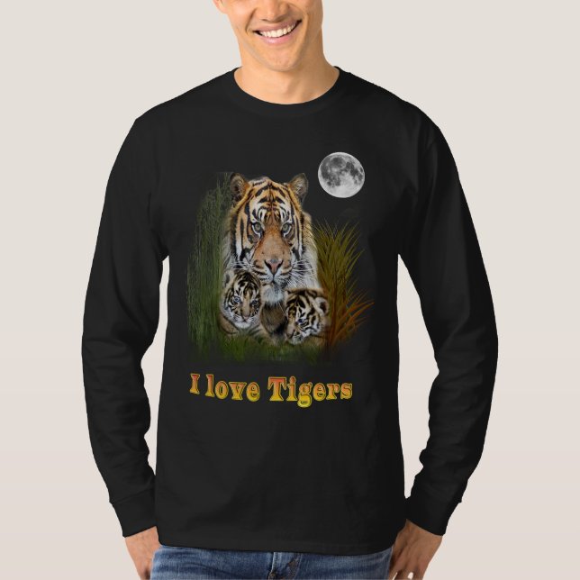 Camiseta Eu amo Tigers (Frente)