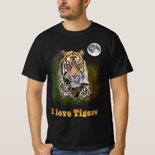 Camiseta Eu amo Tigers (Frente)