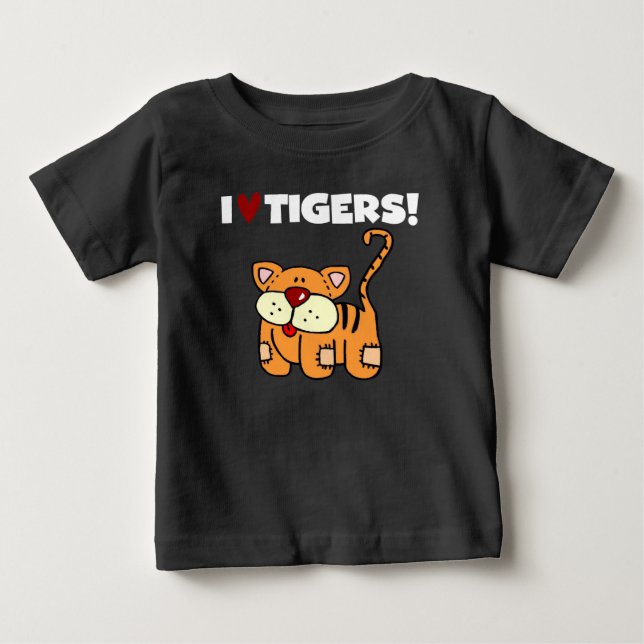 Camiseta Eu amo tigres (Frente)