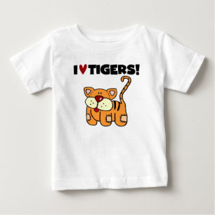 Camiseta Eu amo tigres