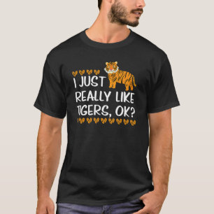 Camiseta Eu Amo Tigres u2013 Animais Selvagens Tiger Safari