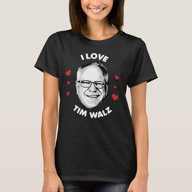 Camiseta Eu Amo Tim Walz (Frente)