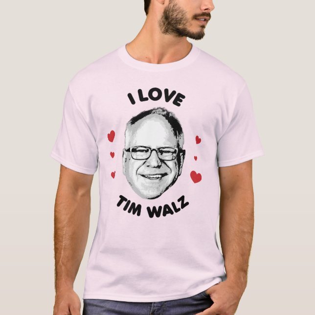 Camiseta Eu Amo Tim Walz (Frente)