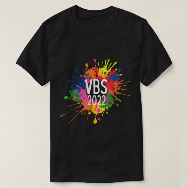Camiseta Eu Amo Tinta Escolar de Bíblia de VBS 2022 (Frente do Design)