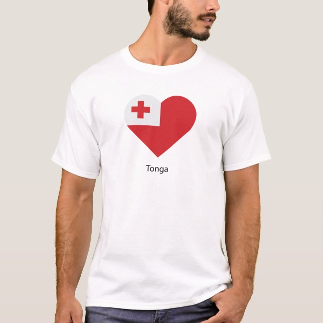 Camiseta Eu Amo Tonga (Frente)
