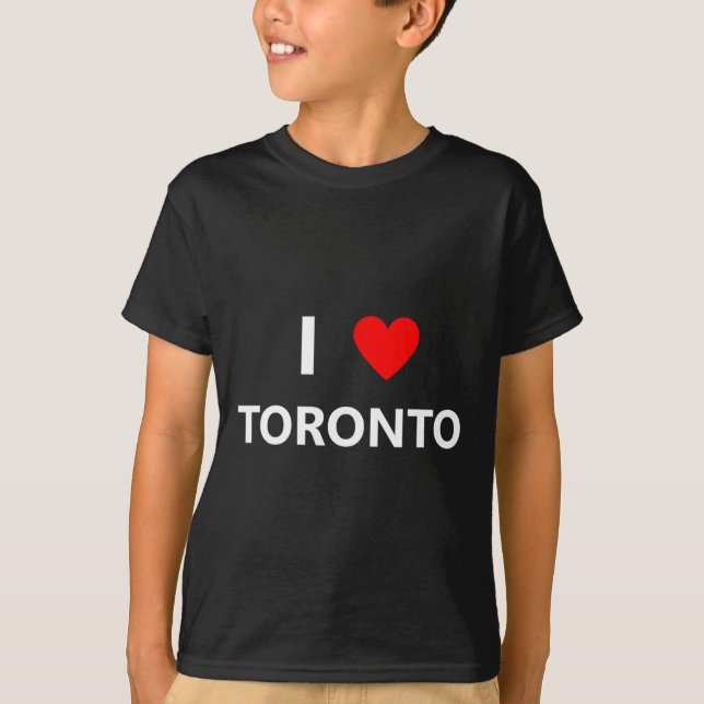 Camiseta Eu Amo Toronto Canadá Cidade Turística Lembrança  (Frente)