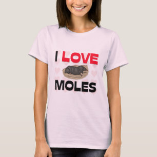 Camiseta Eu amo toupeiras