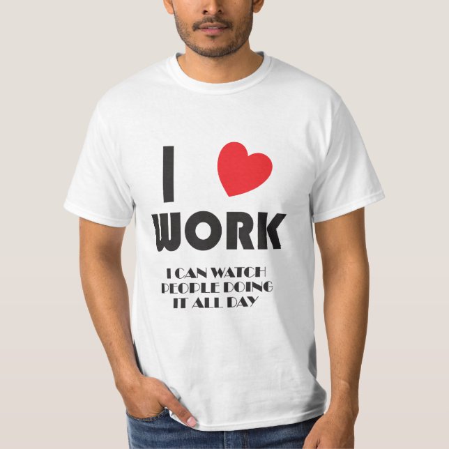CAMISETA EU AMO TRABALHO (Frente)