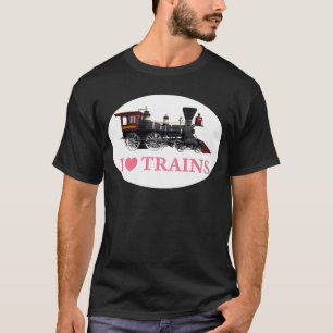 Camiseta Eu amo trens
