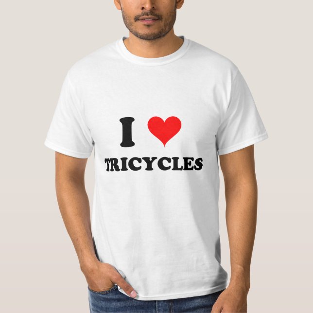 Camiseta Eu amo triciclos (Frente)