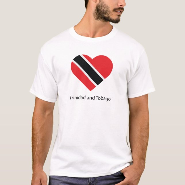 Camiseta Eu amo Trinidad e Tobago (Frente)