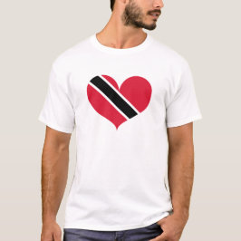 Camiseta Eu amo Trinidad e Tobago Flag