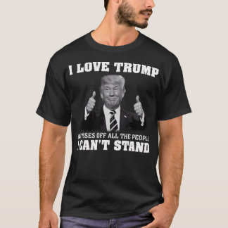 Camiseta Eu Amo Trump Polegar Para Cima Político s Camis