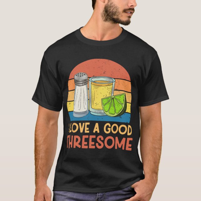 Camiseta Eu Amo Um Bom Tequila Trio Cinco De Mayo Tequ (Frente)
