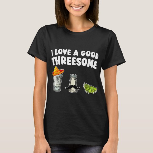 Camiseta Eu Amo Um Bom Tequila Trio Cinco De Mayo Tequ (Frente)