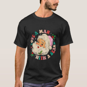 Camiseta Eu Amo Um Com Papais noeis De Barba